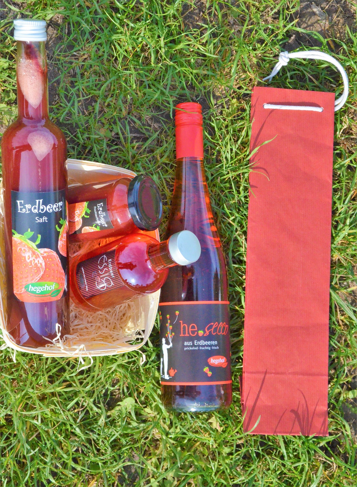Geschenkpaket Erdbeere inkl. Secco