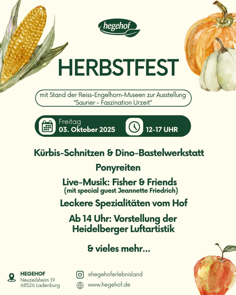 Flyer Herbstfest am 03.Oktober am Hegehof