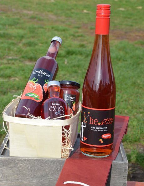 Geschenkpaket Erdbeere inkl. Secco