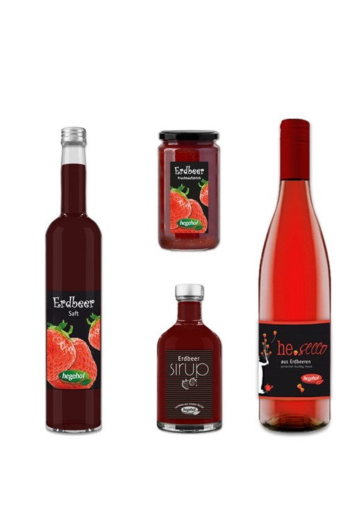 Geschenkpaket Erdbeere inkl. Secco
